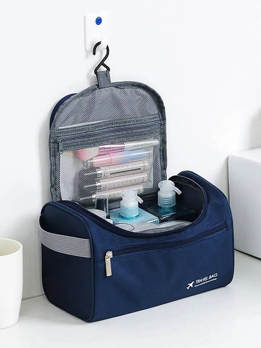 trousse de toilette bleue pour homme