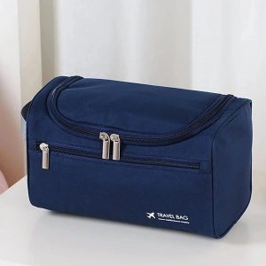 Trousse de Toilette Bleue Voyage en Avion Tendance Homme
