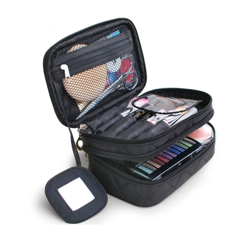 accessoires de beauté dans une trousse