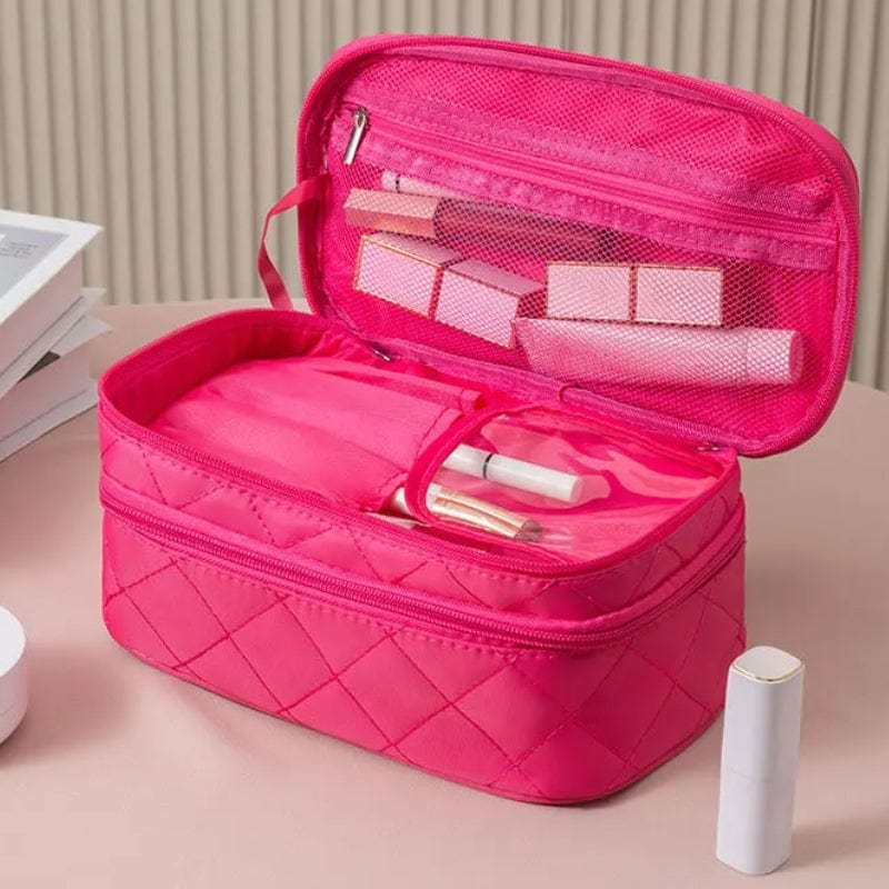 trousse à cosmétiques en cuir