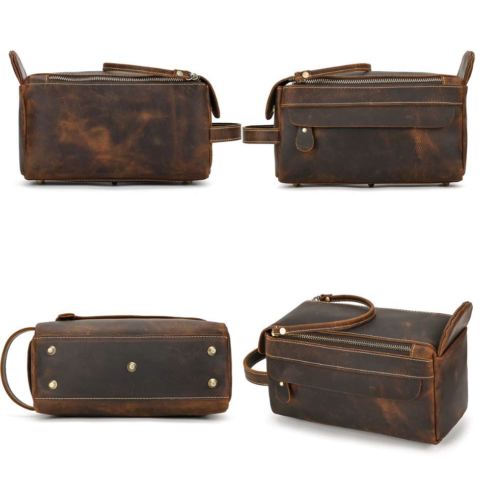 accessoire de toilette cuir homme