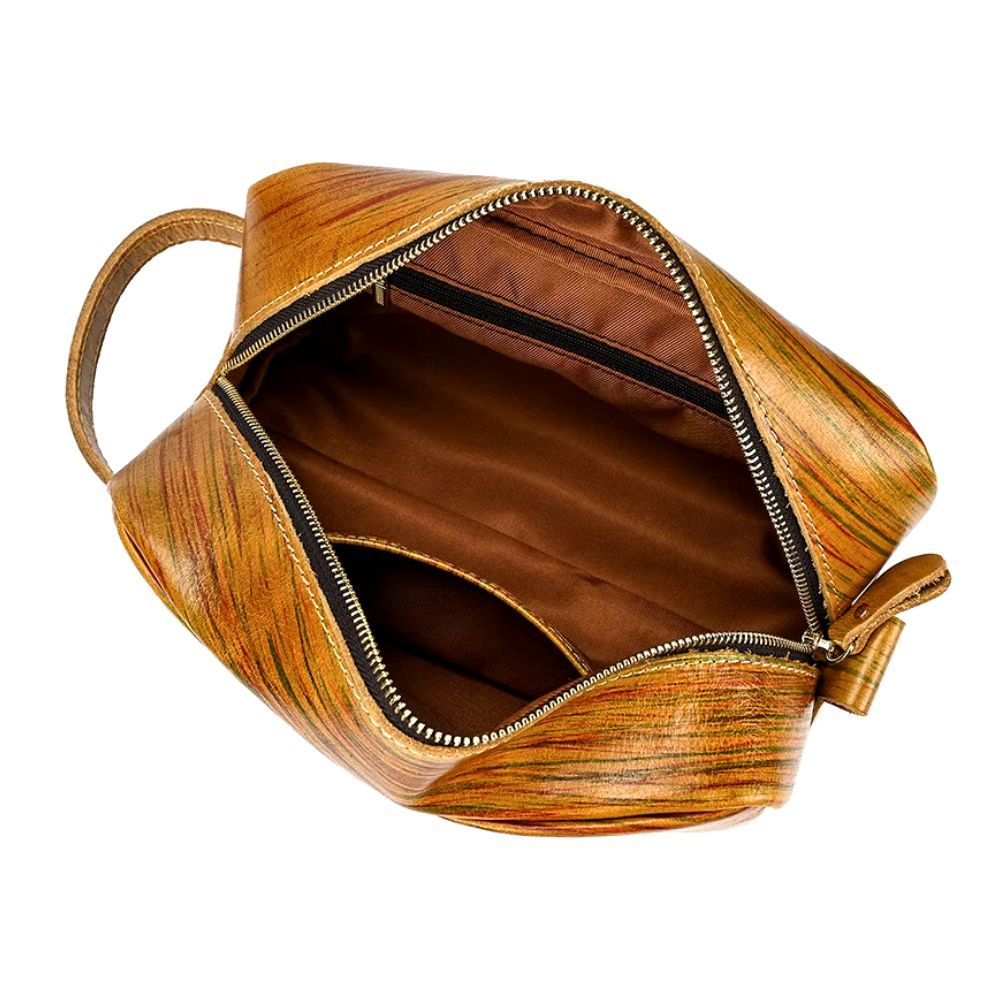 organiseur de toilette en cuir premium