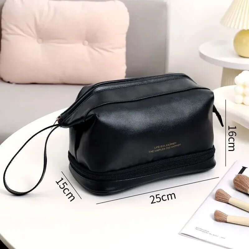 trousse de toilette élégante noire pour femme