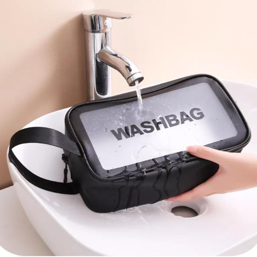 trousse de toilette transparente pour voyage
