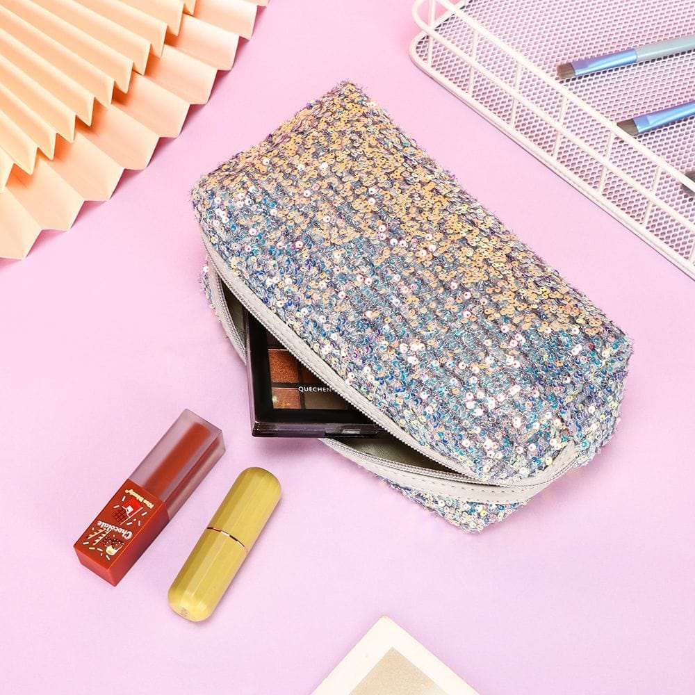 trousse de toilette pour adolescente avec paillettes