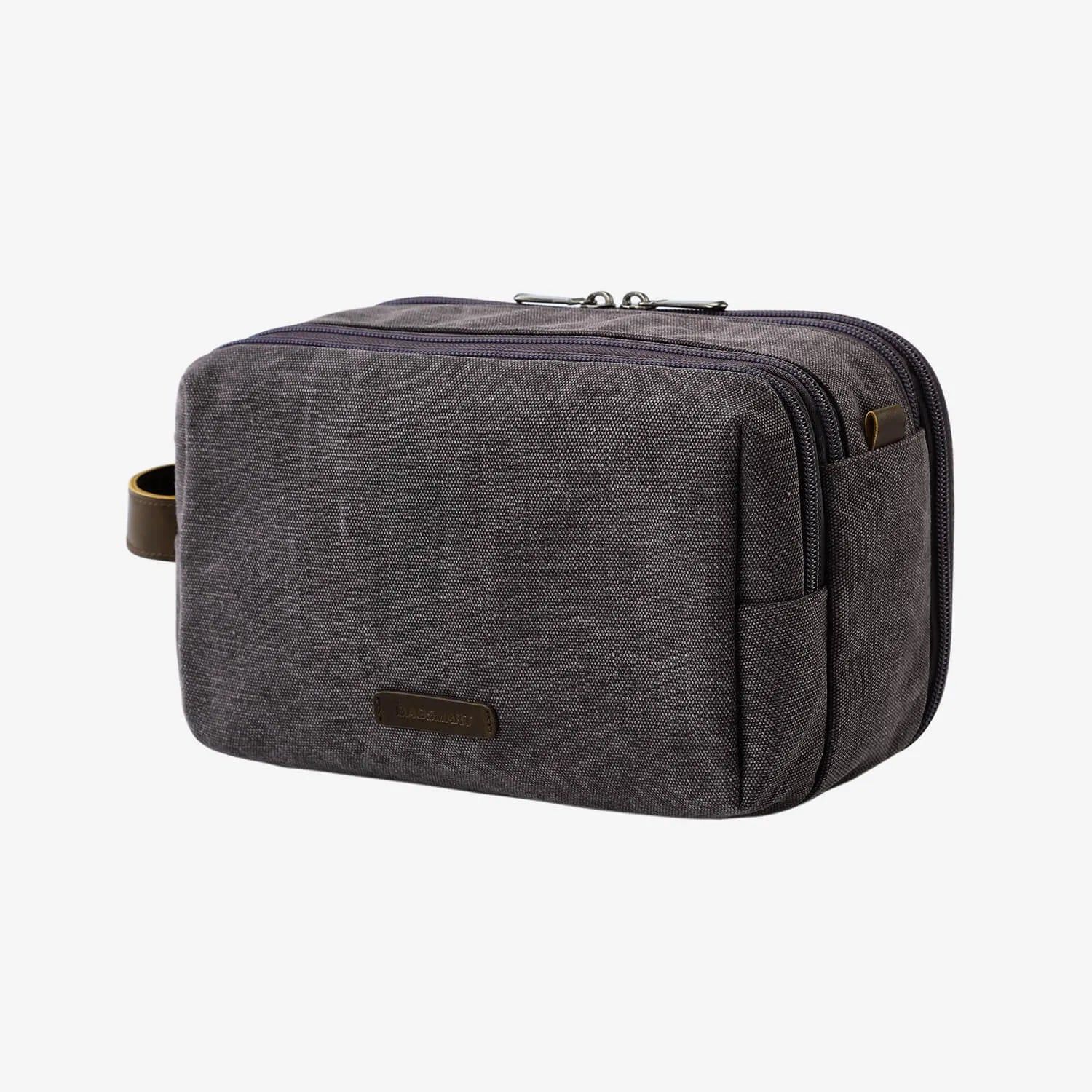 Trousse De Toilette Grise Vintage Voyage Homme