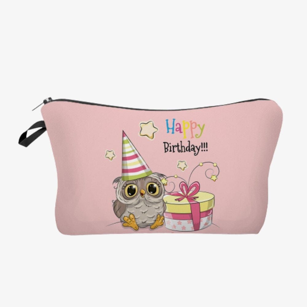 Trousse de toilette Hibou – Happy Birthday