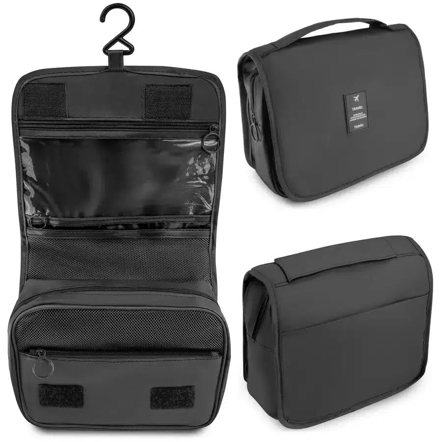 trousse de toilette noire pour homme