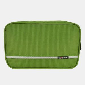 trousse de toilette kaki à suspendre voyage homme