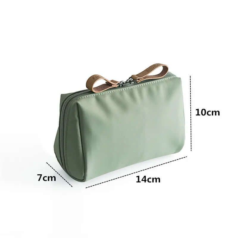 trousse de toilette kaki pour femme