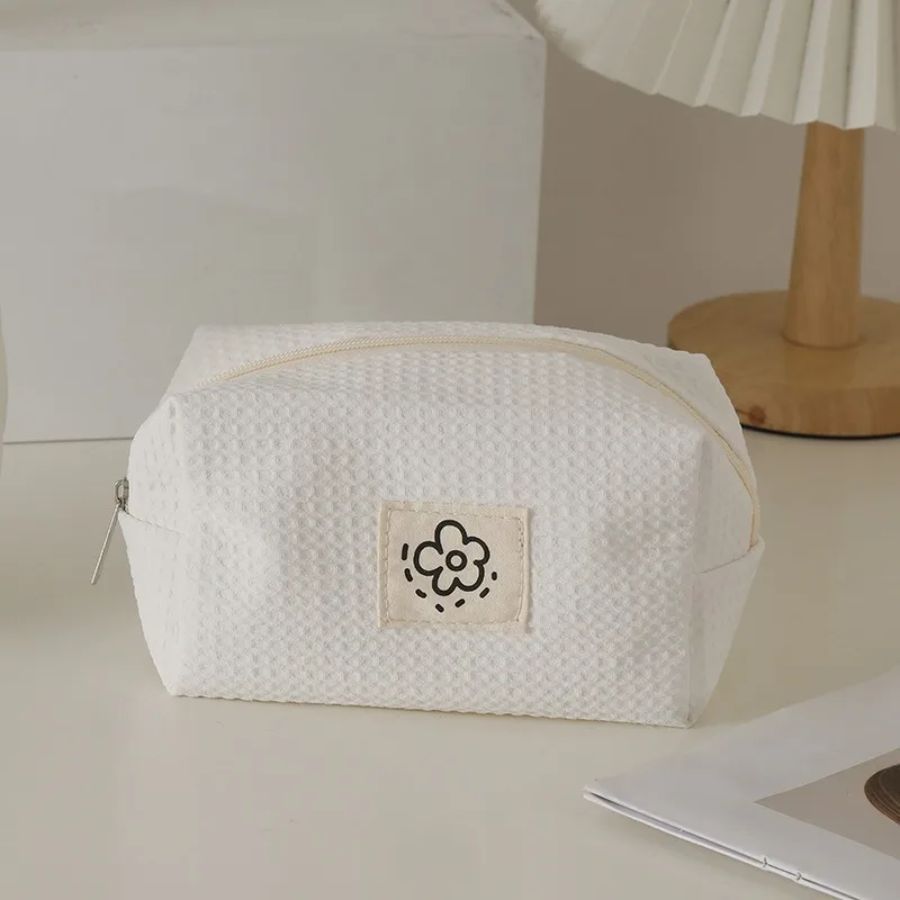 trousse cosmétique en coton gaze chic