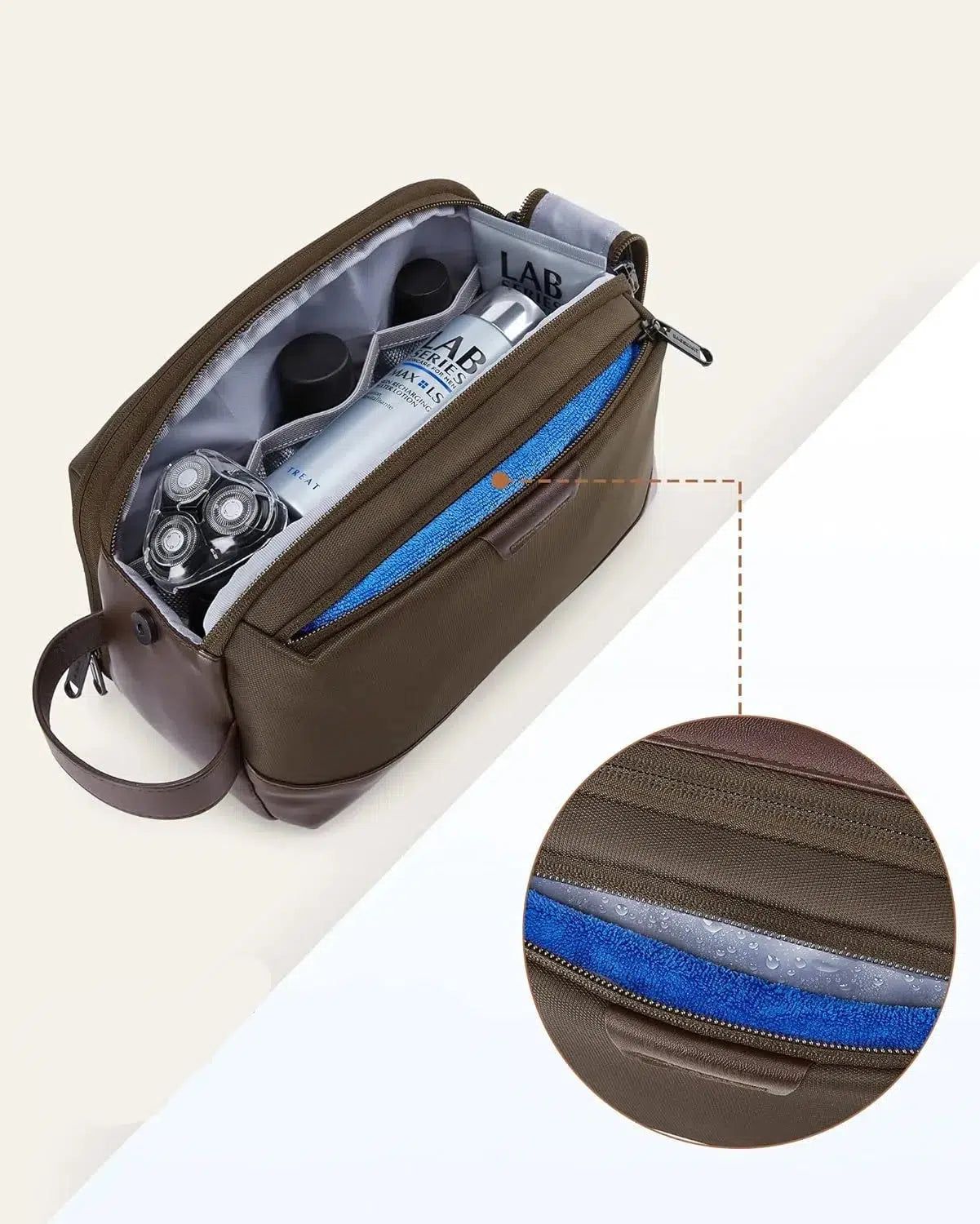 accessoire de voyage marron pour homme