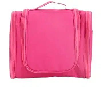 Trousse De Toilette Rose À Suspendre Avec Compartiment Voyage Femme
