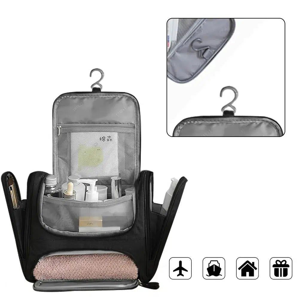 trousse de toilette élégante noire pour homme