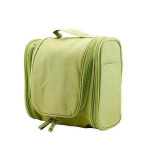 Trousse De Toilette Verte À Suspendre Avec Compartiment Voyage Femme