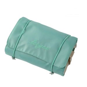 Trousse De Toilette Verte Avec Compartiment Femme