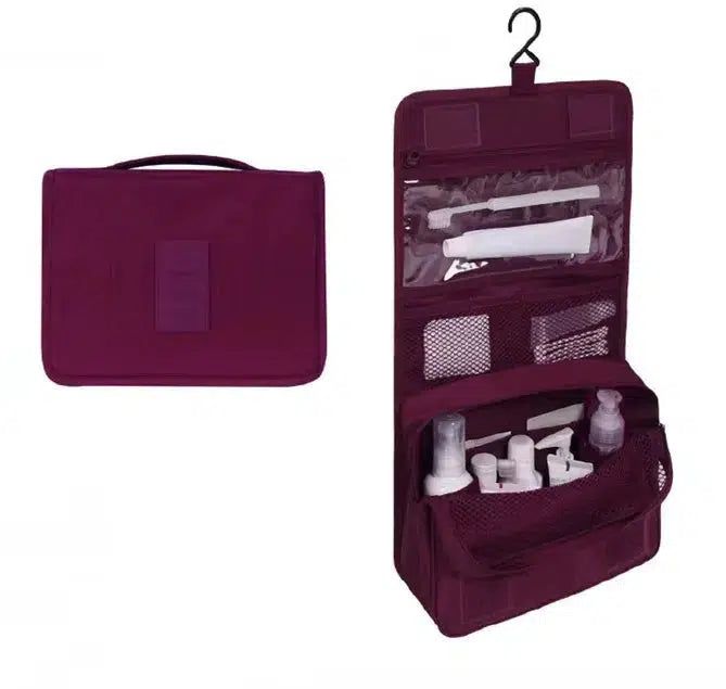 Trousse De Toilette Violet Avec Compartiment Femme