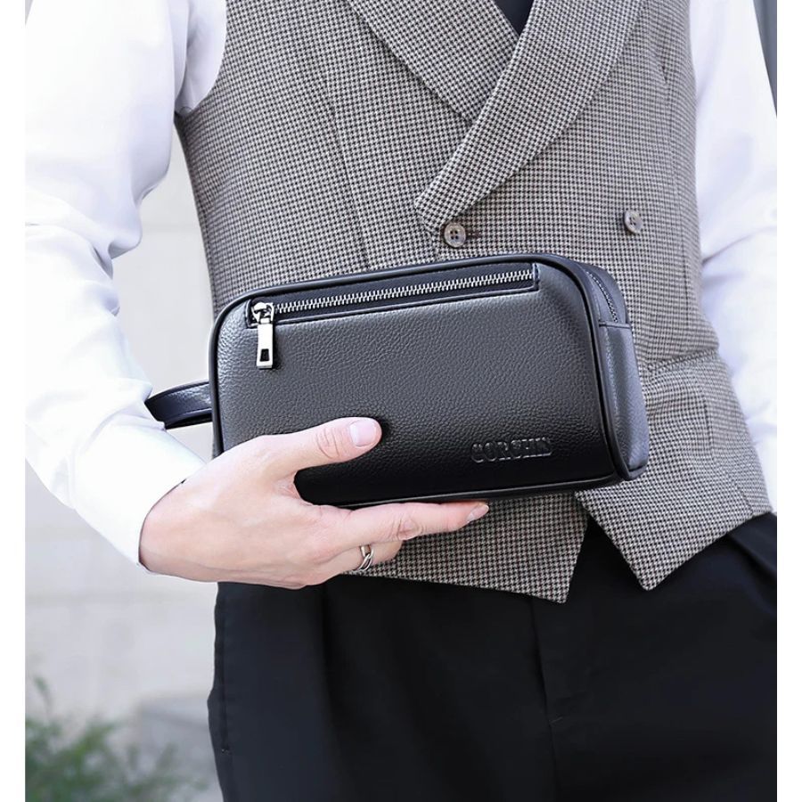 trousse homme en cuir de qualité