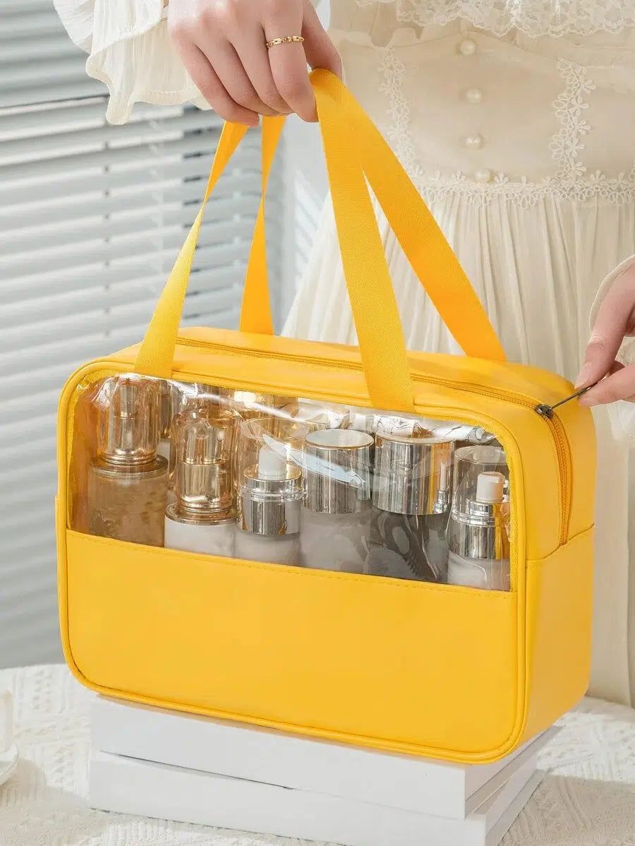 trousse de toilette transparente pour femme