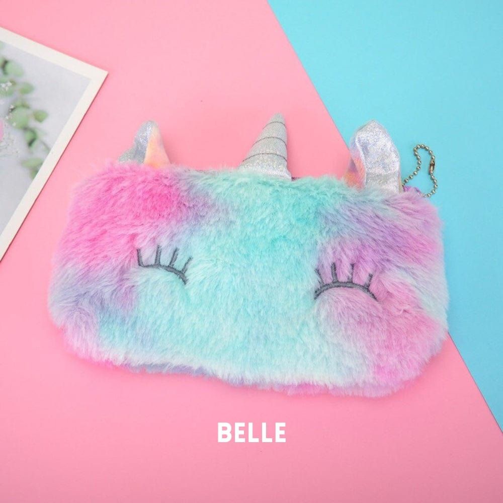 trousse de beauté licorne colorée