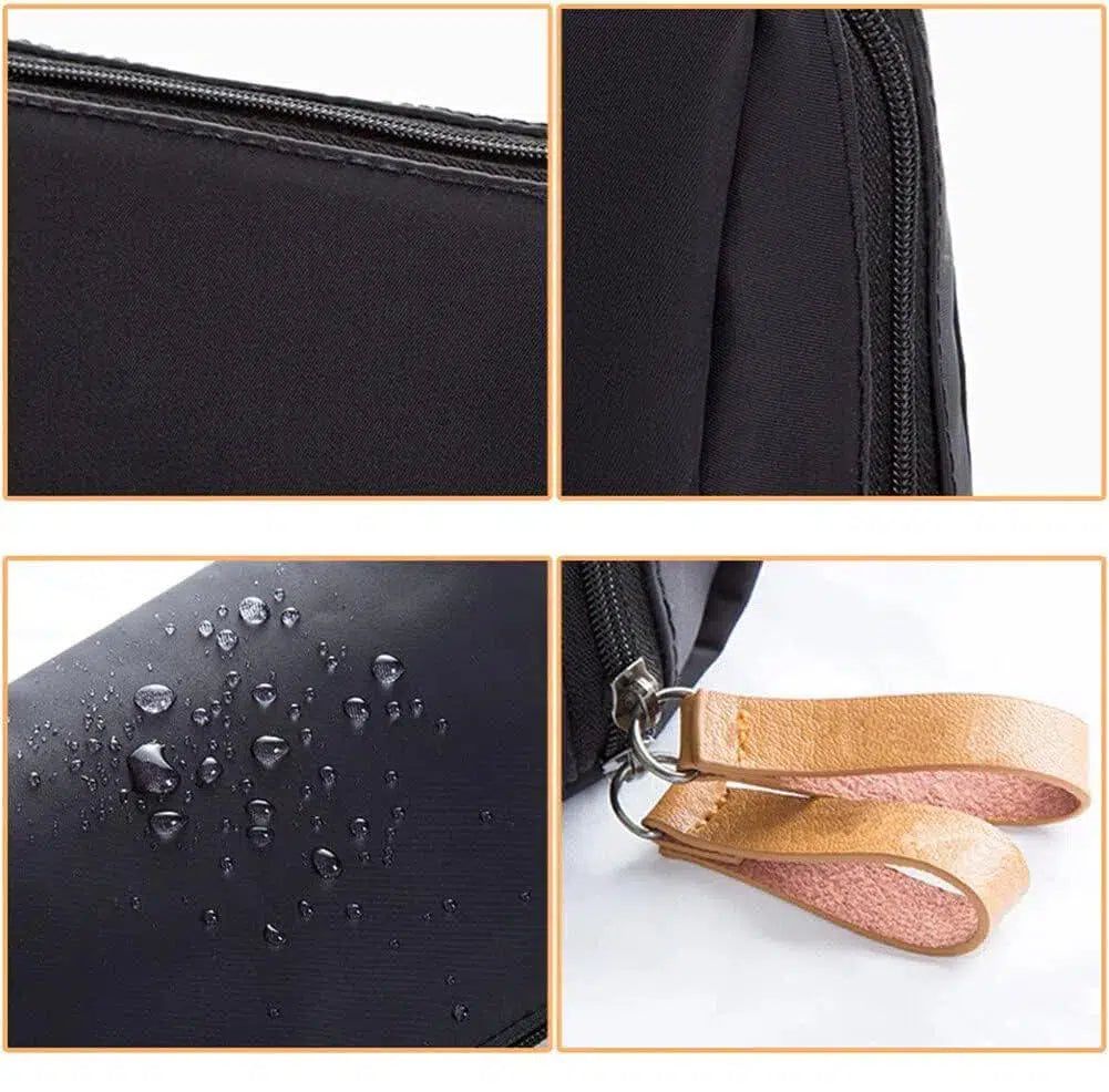 trousse de voyage élégante noire