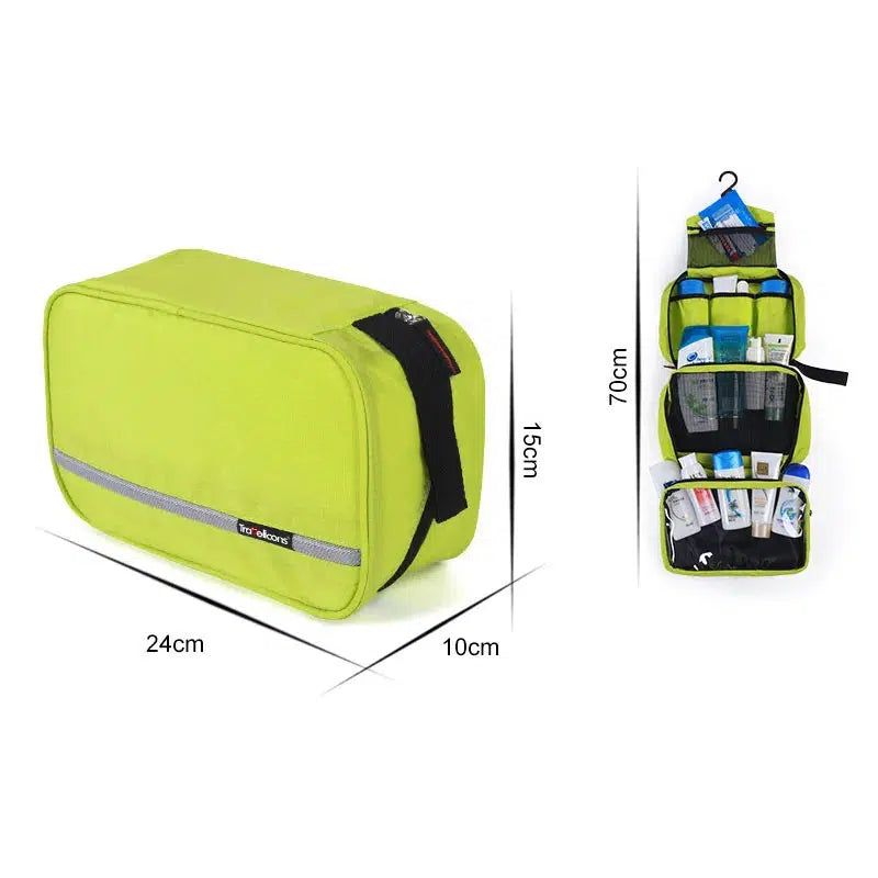trousse de toilette suspendue jaune pour homme