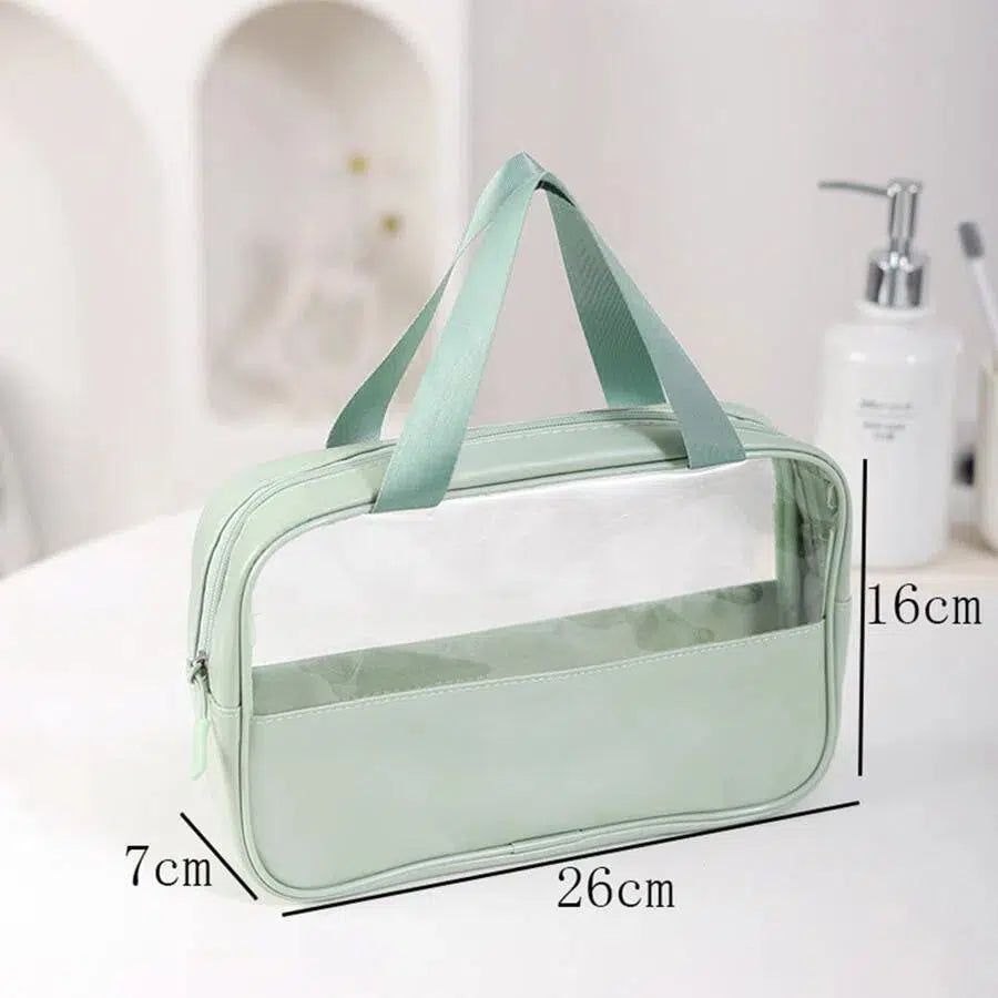 trousse de maquillage transparente pour femmes