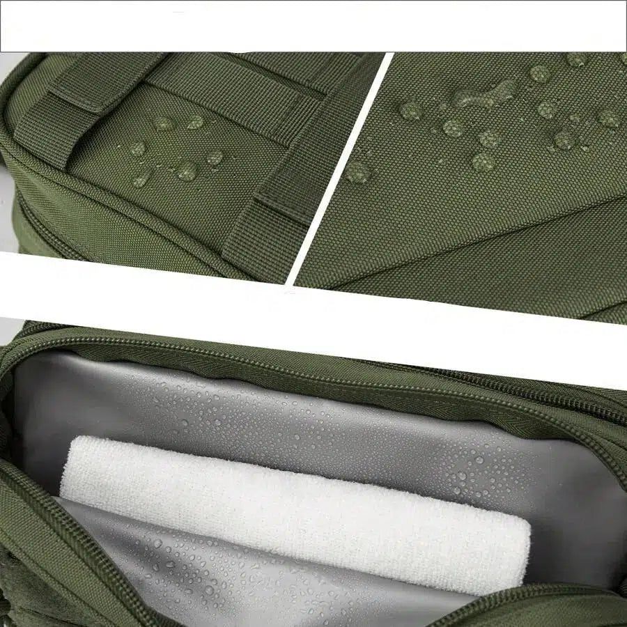 trousse de voyage homme coloris vert
