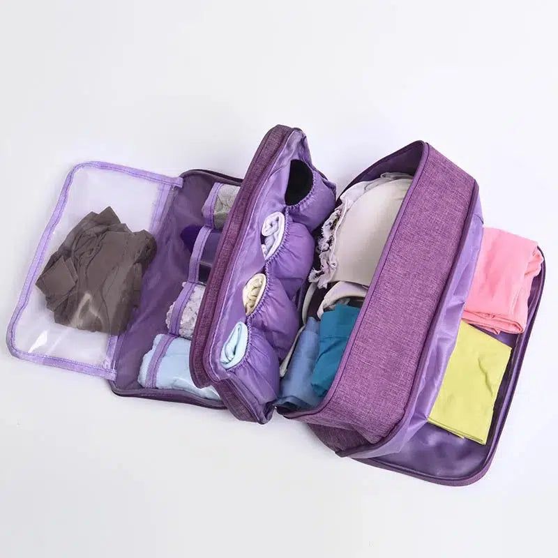 trousse de toilette femme violet