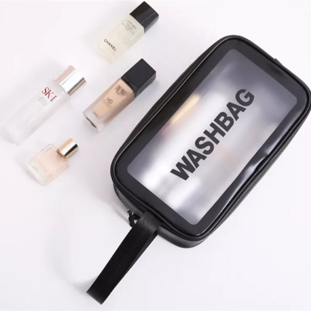 accessoire de toilette transparent pour femme