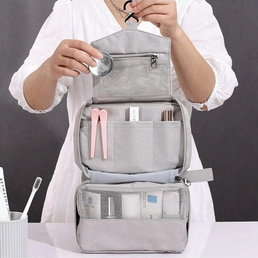 trousse de toilette pliable