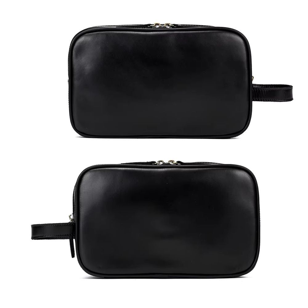 trousse de voyage en cuir esthétique