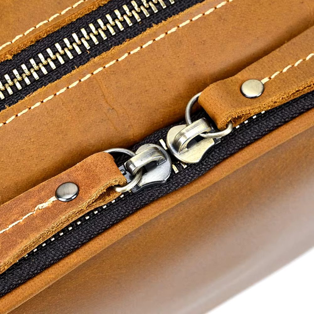 trousse de toilette cuir femme avec zip