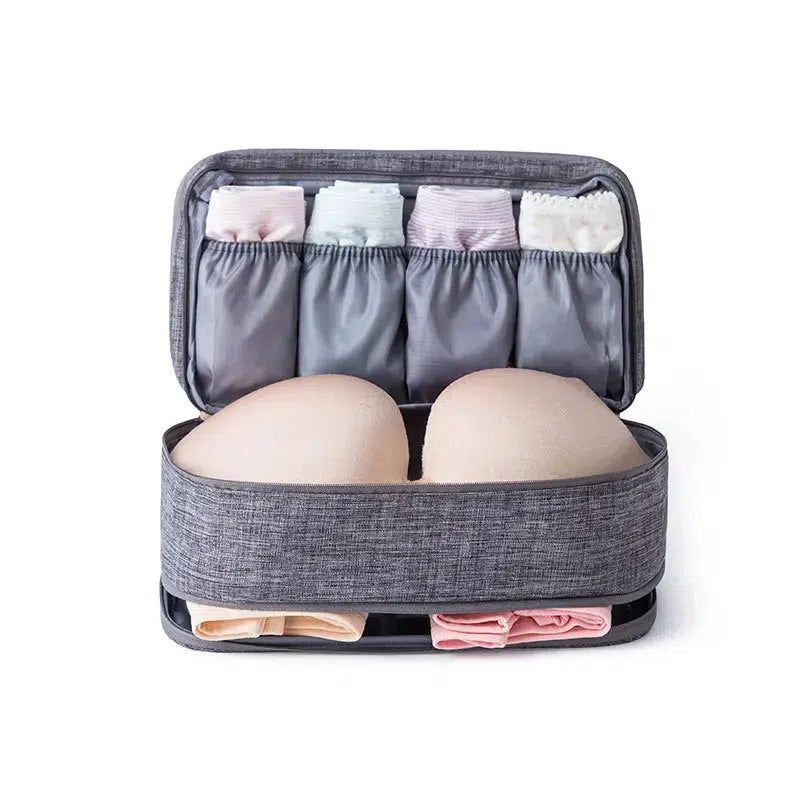 trousse cosmétique grise pour femmes
