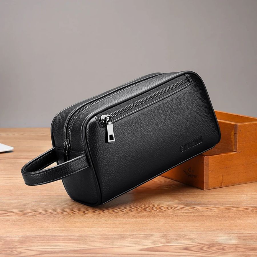 trousse en cuir élégante pour hommes