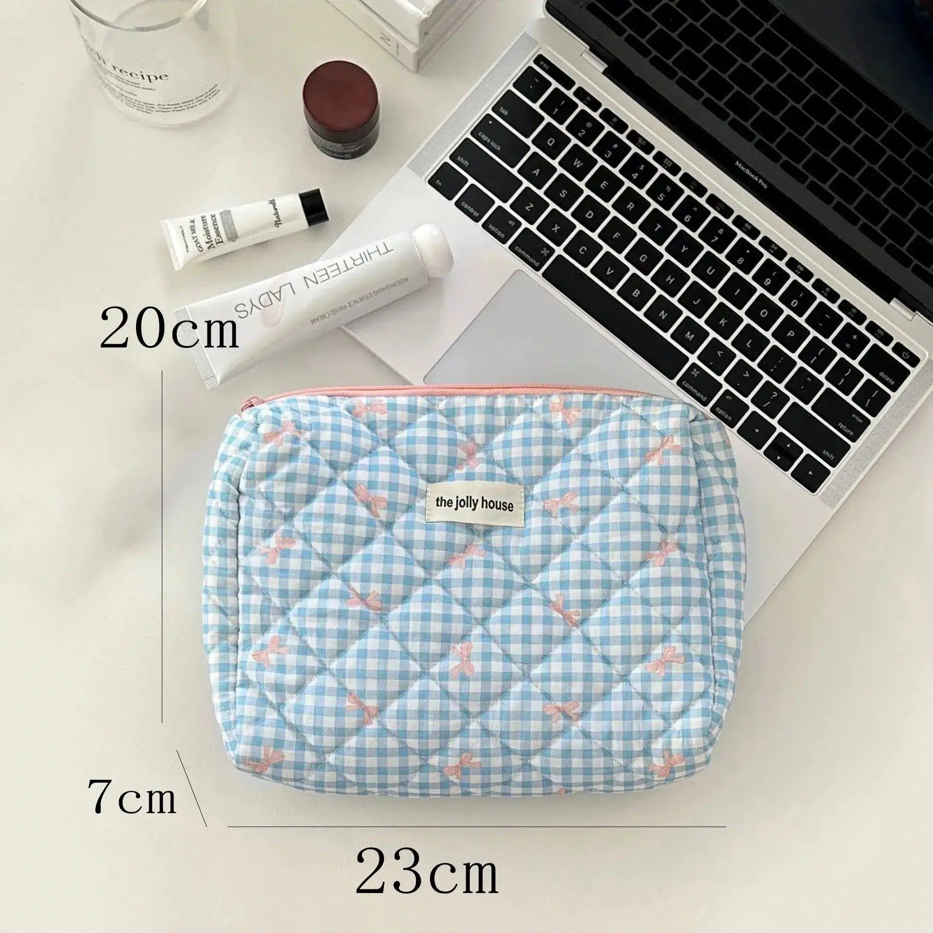 trousse de toilette matelassée pour femme
