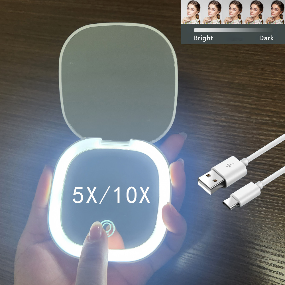 Miroir Grossissant De Poche LED Rechargeable – Image 2