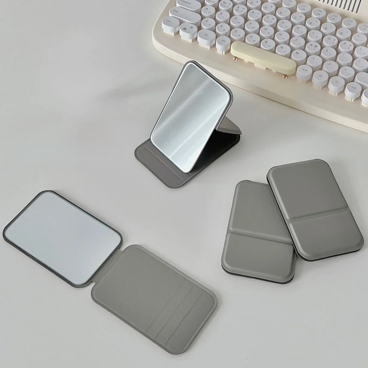 Miroir De Poche Rectangulaire Pliable Pour Maquillage – Image 11