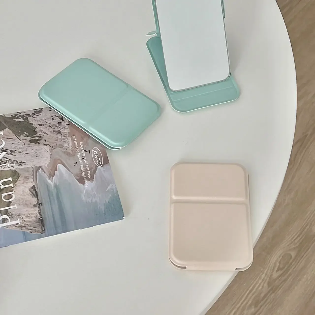 Miroir De Poche Rectangulaire Pliable Pour Maquillage – Image 6