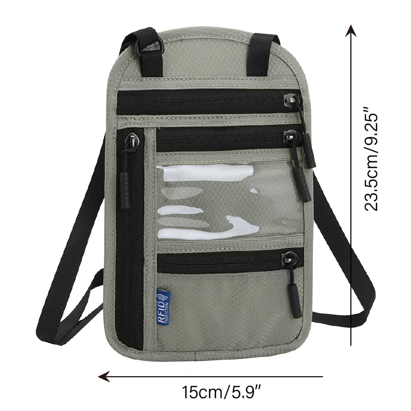 Pochette Tour de Cou Voyage pour Billets et Documents RFID – Image 4