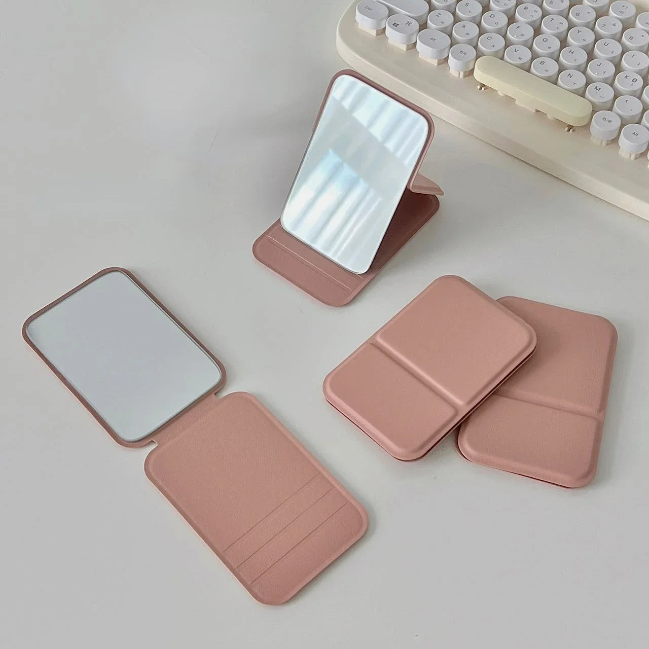 Miroir De Poche Rectangulaire Pliable Pour Maquillage – Image 8