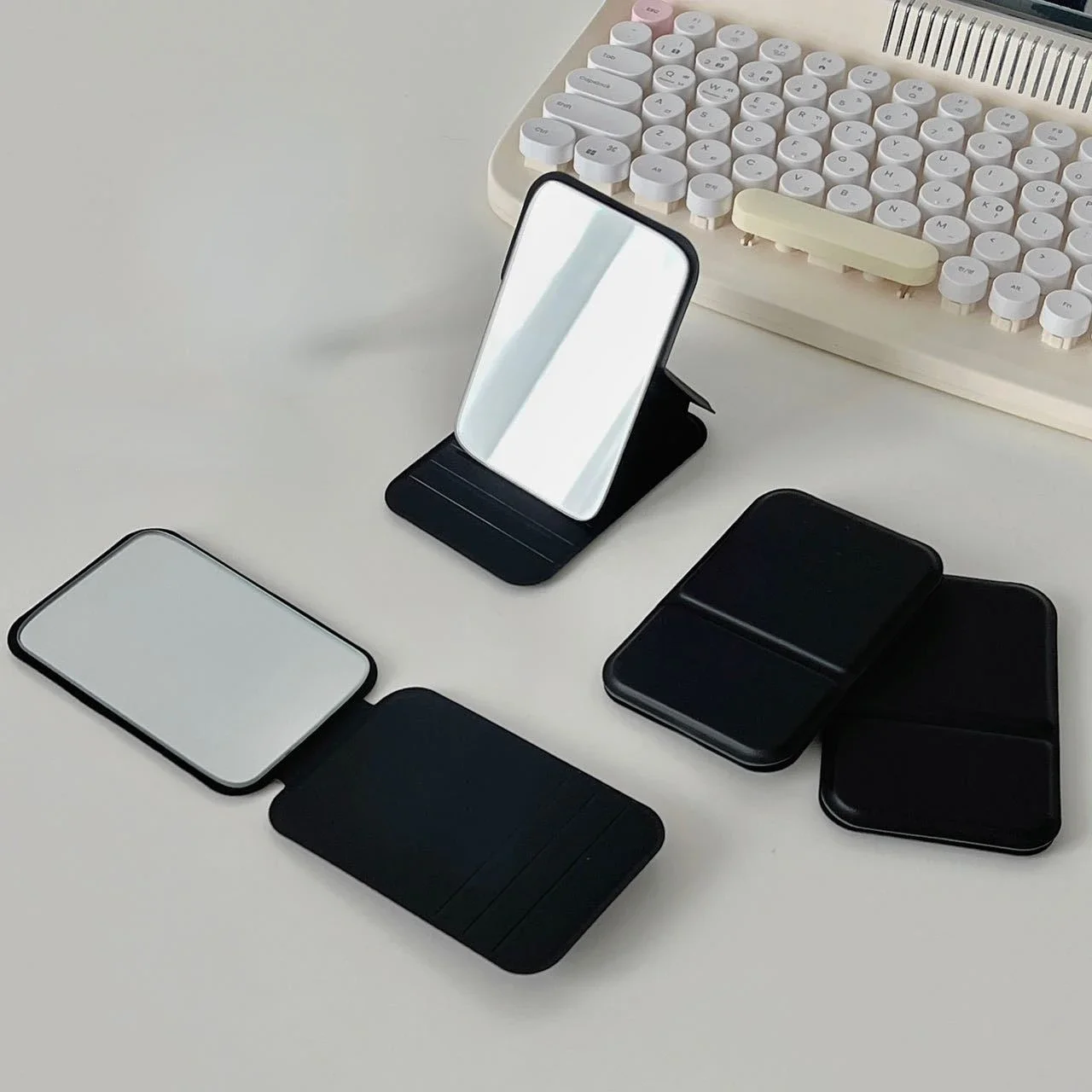 Miroir De Poche Rectangulaire Pliable Pour Maquillage – Image 10