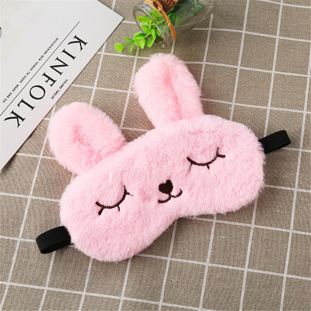 masque de voyage lapin