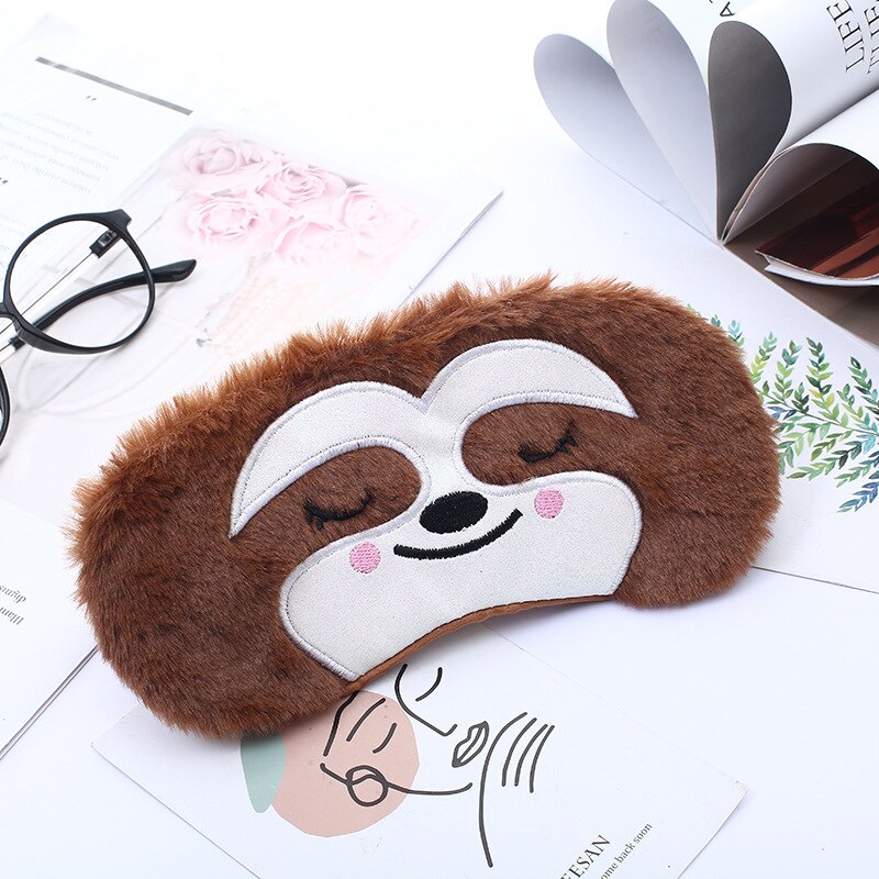 masque sommeil pelucheux