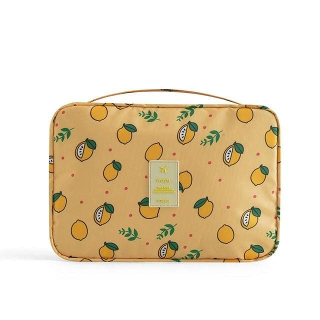 accessoire de toilette citrons pour voyager