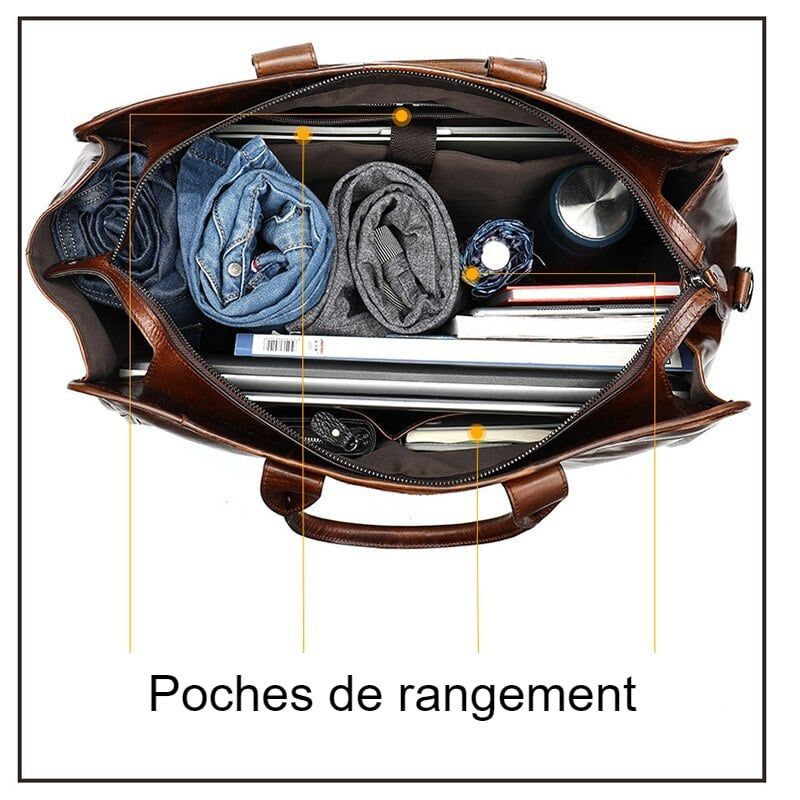 accessoire de voyage en cuir de luxe