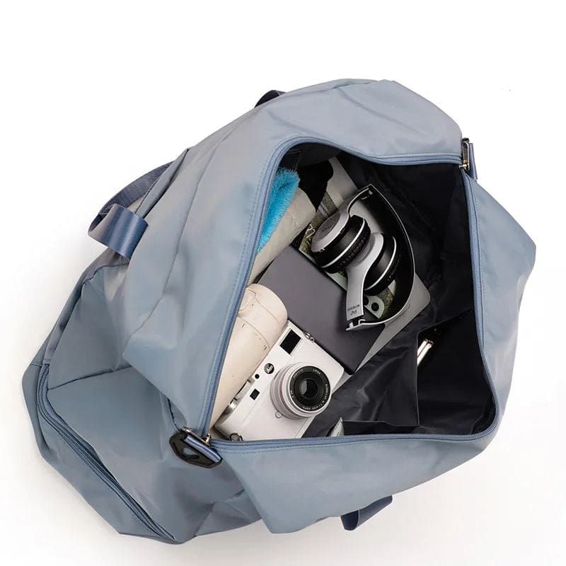 accessoire de voyage femme compartiment pour chaussures bleu