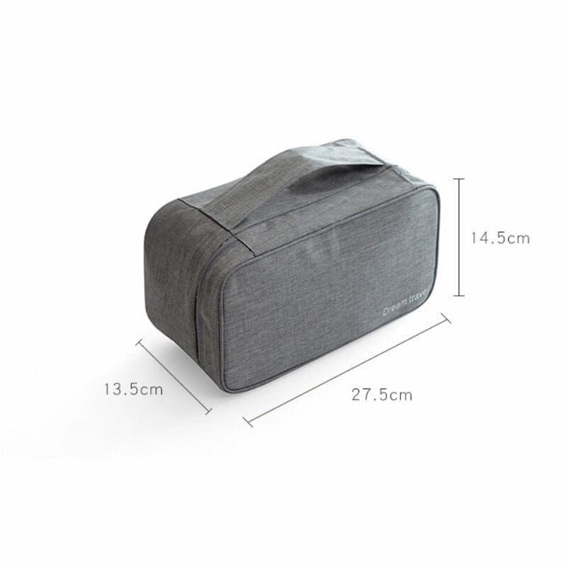 accessoire de voyage pour ranger sous-vêtements gris