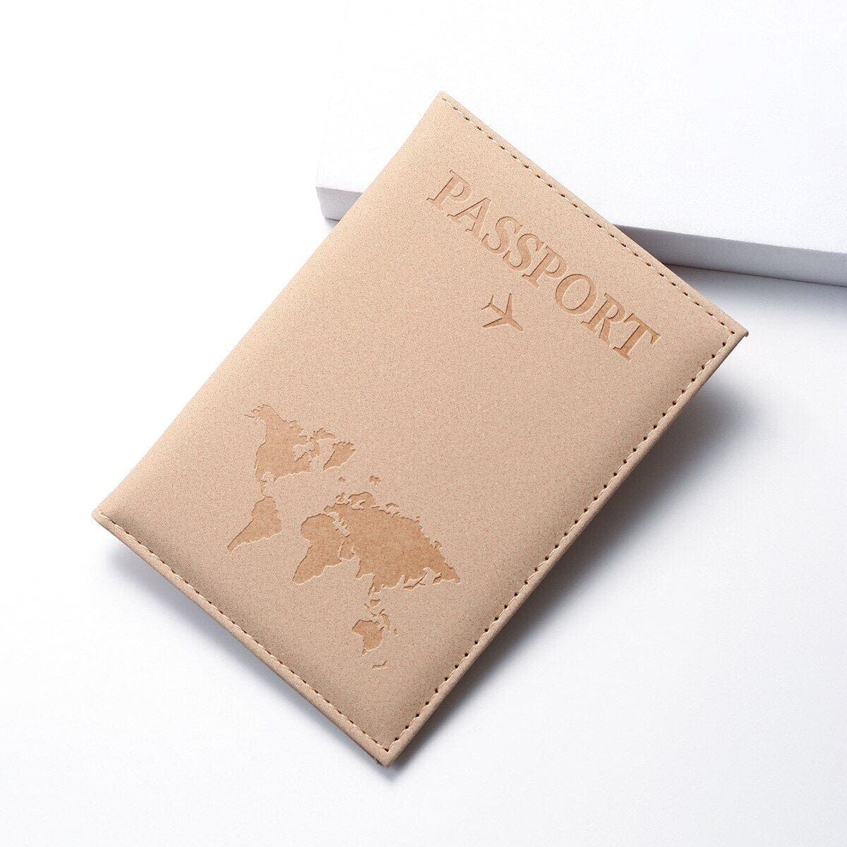 accessoire élégant passeport mappemonde