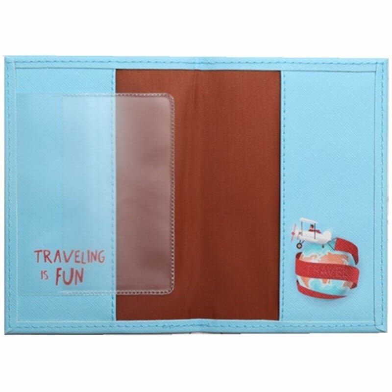 couverture originale pour passeport avec un design amusant